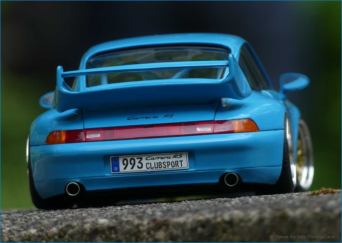 1:18  Porsche 911 993 Clubsport 1997 - BabyBlue - mit 3tlg.Porsche Alufelgen = OVP